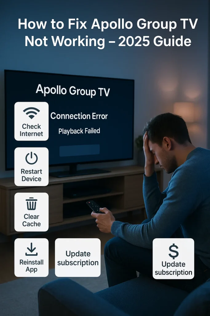 APOLLO TV NOT WORKING
