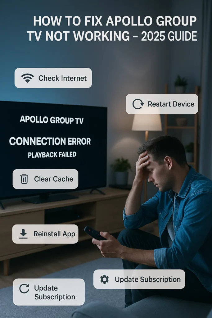 APOLLO TV NOT WORKING