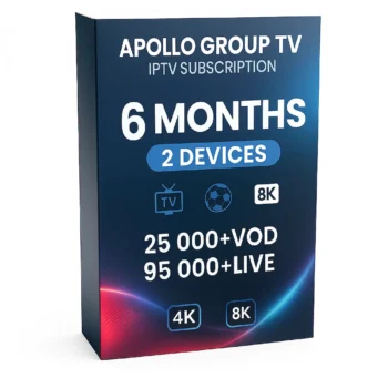 Apollo TV 6 Months Subscription 2 Devices